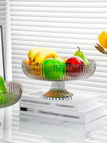 1 件金边塑料水果架、小吃篮、水果托盘、多用途经典欧式篮子，适用于酒店、KTV、客厅、餐厅、婚礼派对、桌面装饰、房间装饰 - 彩色 - 查看 5