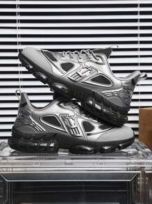 New High Quality Men's Fashionable Casual Versatile Breathable Low-Top Sneakers, Non-Slip Wear-Resistant Shock-Absorbing Running Shoes, Mesh Shoes Suitable For Men's Outdoor Activities
