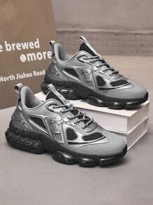 New High Quality Men's Fashionable Casual Versatile Breathable Low-Top Sneakers, Non-Slip Wear-Resistant Shock-Absorbing Running Shoes, Mesh Shoes Suitable For Men's Outdoor Activities