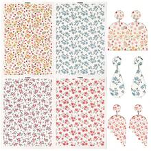 1 tờ giấy chuyển nước hình hoa 5,9*4,13 inch Đất sét polymer 4 kiểu Tờ chuyển nước hình hoa Bohemian Vintage Làm đồ trang sức Hoa tai DIY Men polymer Đồ gốm Công cụ Nghệ thuật Thủ công - Nhiều màu - Xem 10