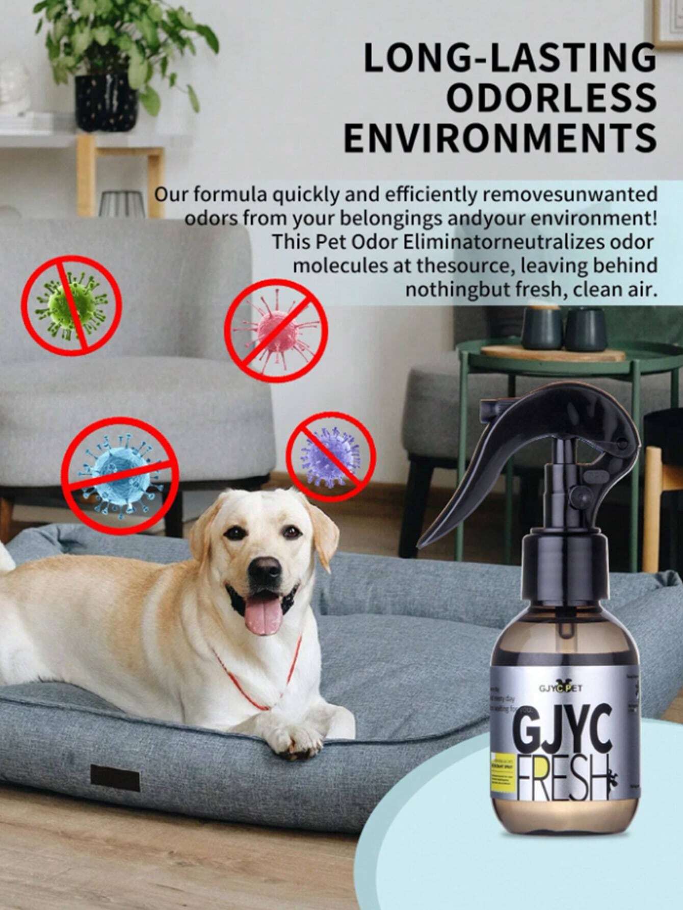 Pet Deodorant Spray For Dogs And Cats,Cat Litter And Dog Cage