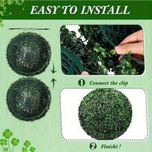 1 Quả bóng cây cảnh nhân tạo làm từ gỗ hoàng dương giả dùng để trang trí sân sau, ban công, vườn, tiệc cưới và trang trí nhà cửa - 1 cái - Xem 3