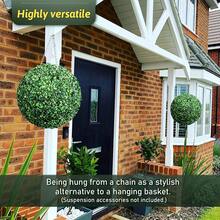 1 Quả bóng cây cảnh nhân tạo làm từ gỗ hoàng dương giả dùng để trang trí sân sau, ban công, vườn, tiệc cưới và trang trí nhà cửa - 1 cái - Xem 9