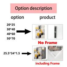 1 件带框抽象帆布印刷海报，黄色和灰色色块帆布墙艺术，艺术品墙画适用于浴室卧室办公室客厅墙壁装饰，家居装饰海报，墙壁艺术，房间装饰用品 - 彩色 - 查看 5