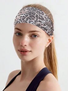 6 Stücke/Set Leopard Muster Stirnband, elastisches Haarband, Workout Yoga Schweißband, lässig eleganter Bohemien-Stil, aus Polyester gefertigt, geeignet für alle Jahreszeiten Turban Stirnband, Haarband Herbst Winter Haaraccessoires für Frauen für Urlaubsoutfits, eleganter Schal für Frauen, Bandanas, weiche Kopfbedeckung, Sommer Boho Urlaubsaccessoires - Verschiedenfarbig - Übersicht 5
