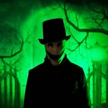 6 * 9 Ft Moon Night Halloween Cemetery Photography Background Cemetery Dark Forest Photography Background Cloth Halloween Party Photography Decoration Background - 黑色 - 查看 2