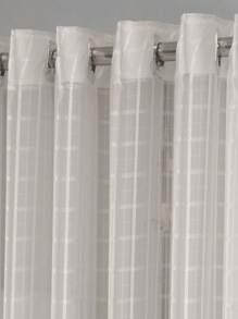 Charm Decoration Checkered Voile Living Room Curtain 4.00x2.50 - 膏狀 - 查看 3