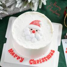 1 bộ đồ trang trí bánh sinh nhật ông già Noel giáng sinh, đồ trang trí bánh mềm để nướng - Nhiều màu - Xem 3