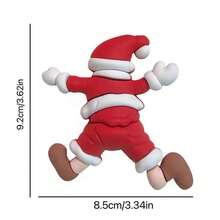 1 bộ đồ trang trí bánh sinh nhật ông già Noel giáng sinh, đồ trang trí bánh mềm để nướng - Nhiều màu - Xem 11