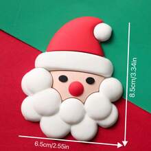 1 bộ đồ trang trí bánh sinh nhật ông già Noel giáng sinh, đồ trang trí bánh mềm để nướng - Nhiều màu - Xem 6
