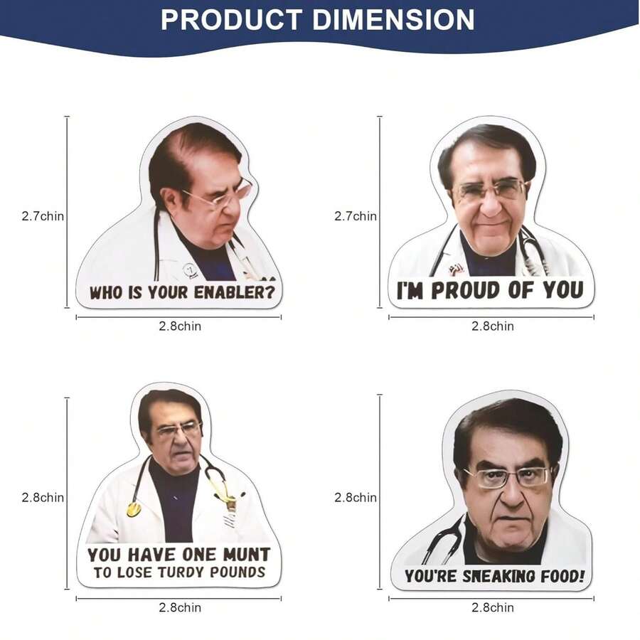 12 Pack Dr Now Fun Dr. Nowzaradan Fridge 7.62cm X 7