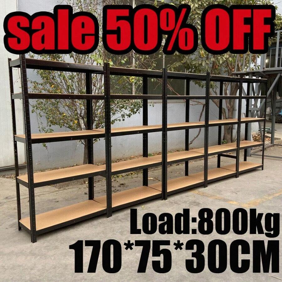 Heavy Duty Metal Muscle Rack Adjustable Steel Storage Garage Unit 5