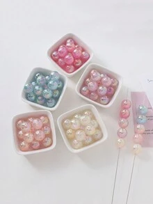 10 件装16 毫米亚克力烫金星形直孔串珠 DIY 项链手机链手链包链珠宝配件 - 彩色 - 查看 2