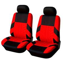 Universal Car Seat Covers - 2 Seater Set, Breathable Polyester, Split Design, Suitable For Cars, Trucks, Suvs - Hand Wash Or Dry Clean, Seasonal All Year, Filled With Foam, Made Of Polyester (PET) Fabric - Multicolor - View 1
