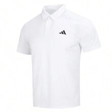 Adidas Camiseta de manga corta para hombre FAB POLO, ropa deportiva para correr, entrenamiento, fitness, cómoda, informal, tenis, POLO HR8729