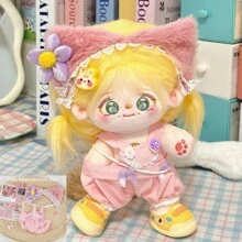 20 厘米毛绒玩偶服装娃娃男女通用连帽衫服装、生日和圣诞礼物、玩偶 - 彩色 - 查看 6