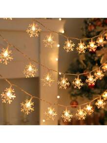 Snowflake String Lights - Hanging Snowflake Decor, Party Lights Suitable For Christmas Tree, Home Windows, Outdoor Garden, Holiday Home Decor, Festival Lighting, Christmas Decoration, Wedding Party - Multicolor - View 18