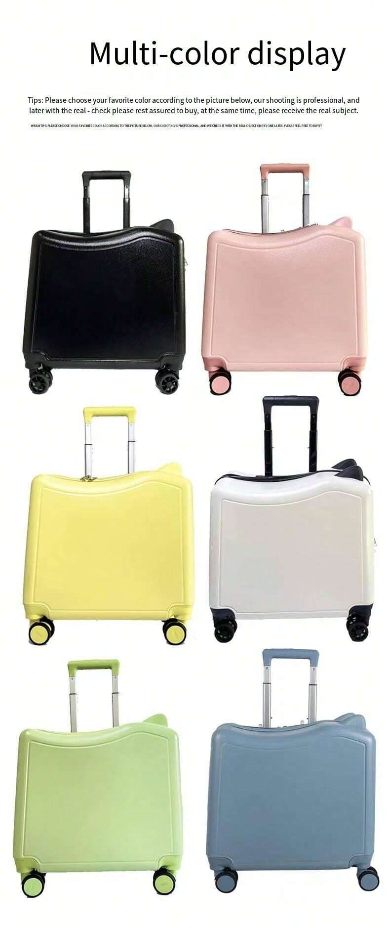 20 Inch Ride On Trolley Can Sit , Portable Universal Wheel Carry On