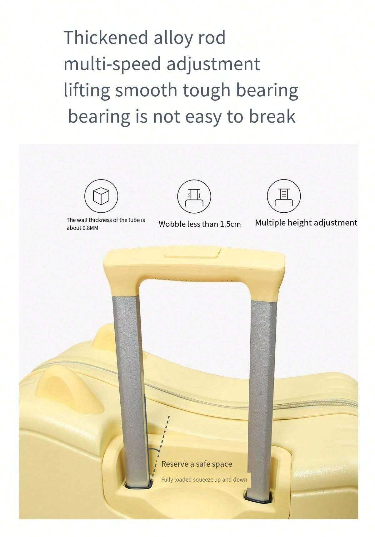 20 Inch Ride On Trolley Can Sit , Portable Universal Wheel Carry On