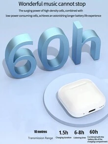 TWS 无线耳机耳机耳塞 - 无与伦比的真正无线自由人体工程学设计，带来极致舒适度 HIFI 音效，配备杜比低音、ACC 立体声高清通话和 - 兼容 Android 和 iPhone，是运动和音乐爱好者的理想选择！ - 均碼 - 查看 5