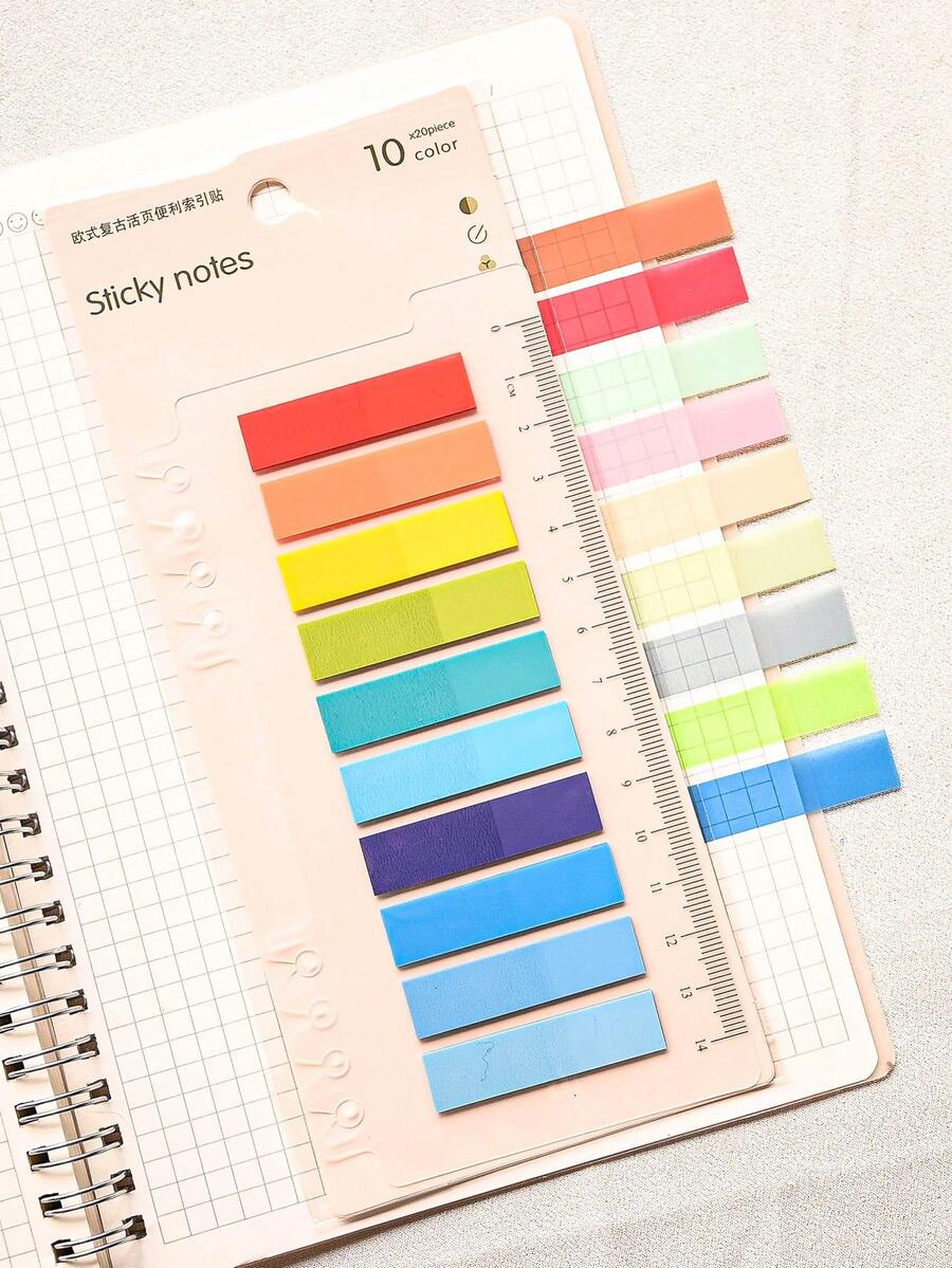 200 Sheets Of 1 Type Index Sticker Plastic Material Indicator Stickers