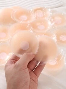 10對透氣乳膠乳貼，可水洗重複使用防透罩，適用於婚禮、細肩帶背心、睡衣 - 杏色 - 查看 6