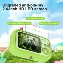 2.4" Stand Camera, 48MP Dual Lens High Definition Cartoon Camera For Photos & Videos, Mini Compact Camera