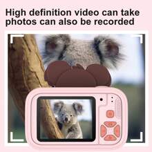 2.4" Stand Camera, 48MP Dual Lens High Definition Cartoon Camera For Photos & Videos, Mini Compact Camera