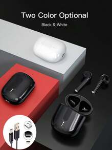 Earbuds Sans Fil Ly02 Avec Réduction De Bruit Enc Pour Appel/contrôle Tactile Avec Port De Charge Usb-c, Écouteurs Pour Les Fêtes, Écouteurs Et Haut-parleur Pour Les Jeux, Microphone - Cadeau De La Saint-valentin