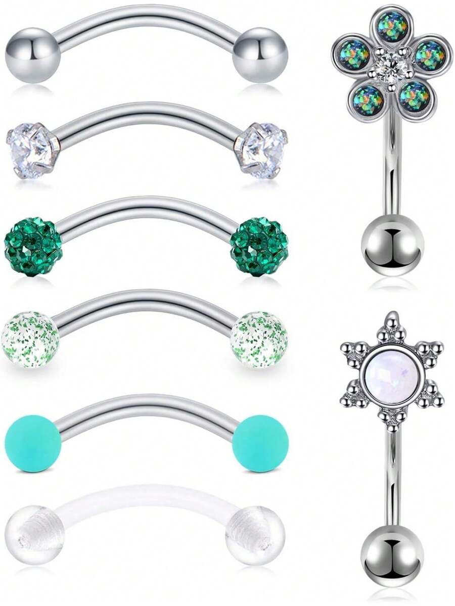 AVYRING 4PCS 16G Rook Earrings Piercing Jewelry Daith Snug Eyebrow