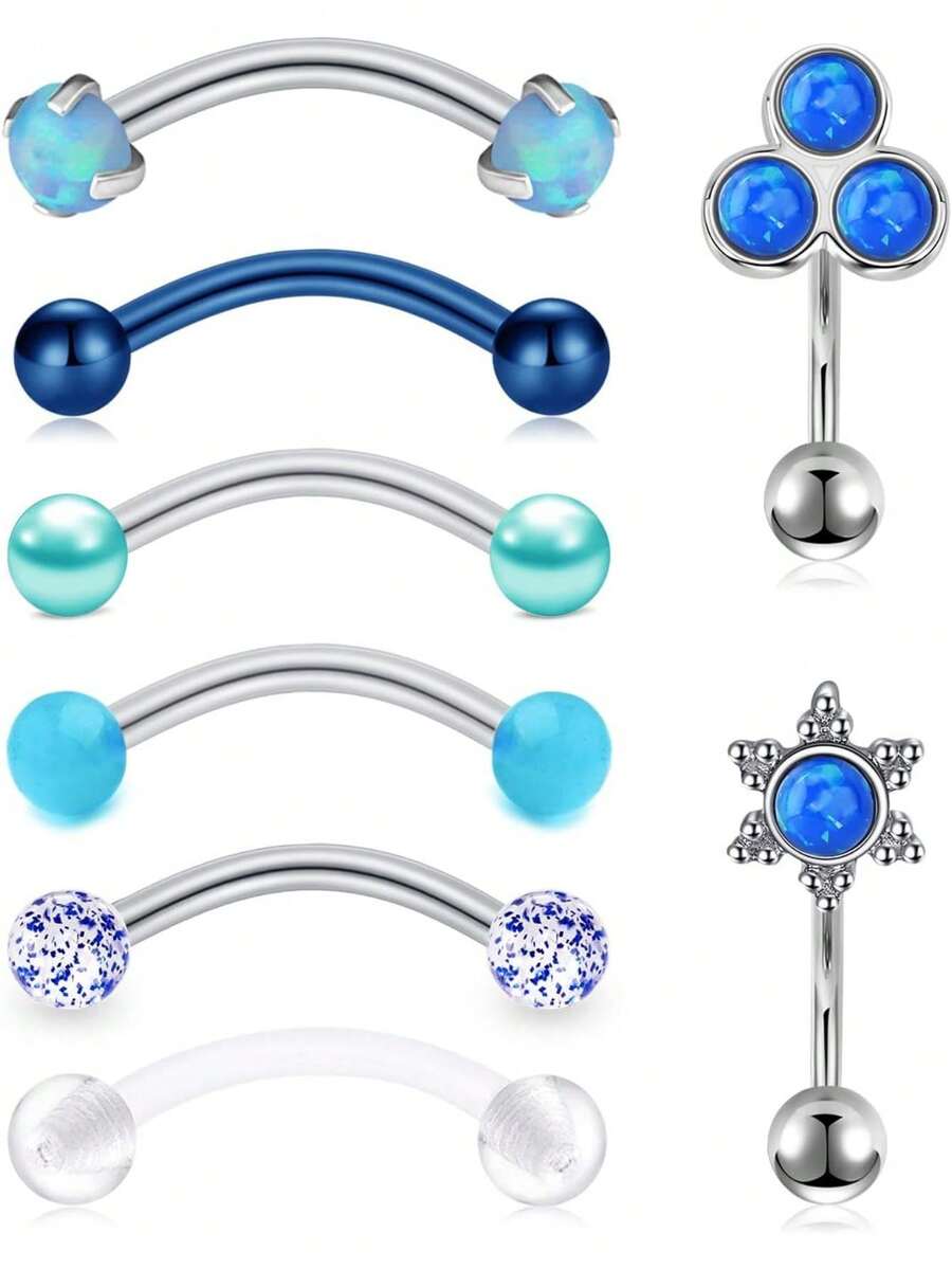 AVYRING 4PCS 16G Rook Earrings Piercing Jewelry Daith Snug Eyebrow