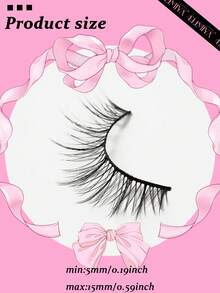 7 pares de pestañas naturales de 13mm con efecto wispy, pestañas postizas delgadas con banda de memoria, pestañas postizas con efecto de volumen natural con rizo C, paquete de pestañas postizas naturales - Pestañas Naturales - Ver 8