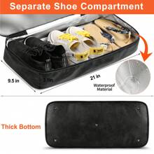 Set de 3 piezas Bolsa de viaje de fin de semana para hombres/mujeres, equipaje apto para avión y bolso impermeable para zapatos, bolso de mano de piel sintética para viajes de negocios y deportivos, bolsa de almacenamiento de viaje, regalo de acción de gracias, bolsa de gimnasio, bolsa de lona, bolsa de mano, bolsa de equipaje de mano, bolsa para ropa, bolsa de viaje para el aeropuerto