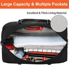 Set de 3 piezas Bolsa de viaje de fin de semana para hombres/mujeres, equipaje apto para avión y bolso impermeable para zapatos, bolso de mano de piel sintética para viajes de negocios y deportivos, bolsa de almacenamiento de viaje, regalo de acción de gracias, bolsa de gimnasio, bolsa de lona, bolsa de mano, bolsa de equipaje de mano, bolsa para ropa, bolsa de viaje para el aeropuerto