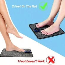 Electric EMS Foot Massager Pad Electrical Muscle Stimulation Foot Massager USB Charging Portable - Black - View 5
