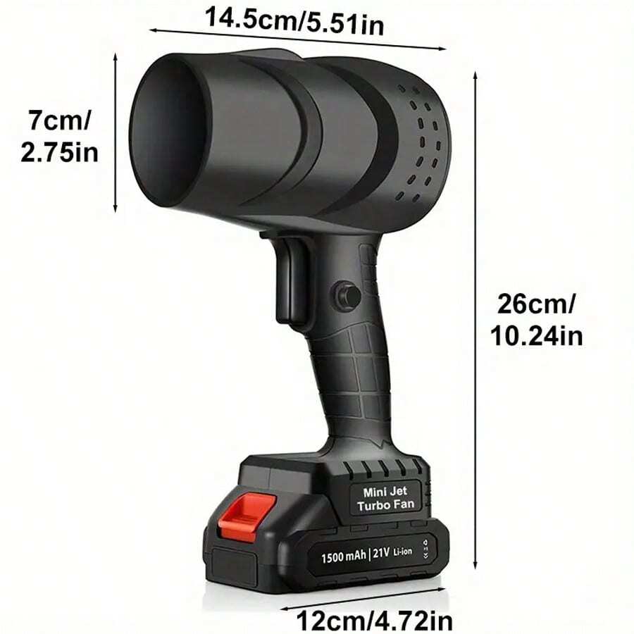 Electric Air Duster Leaf Blower ABS Powerful Turbofan Rechargeable