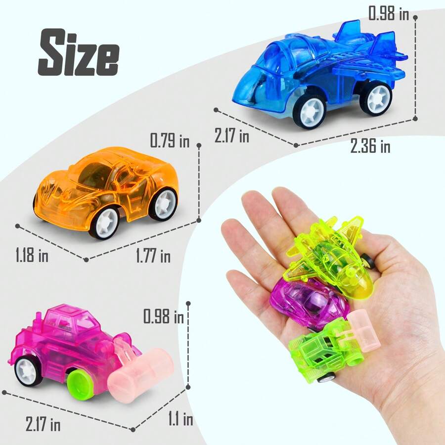 50 Mini Pull Back Cars For Kids 35 Years Old,Car Party Favors Toys