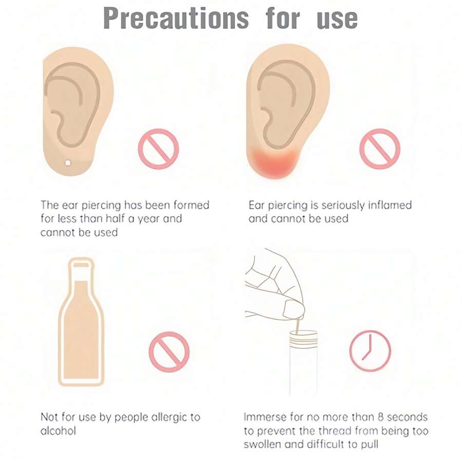 15ml Pierced Ear Cleansing Solution, Ear Cleaner Ear Holes Cleaning