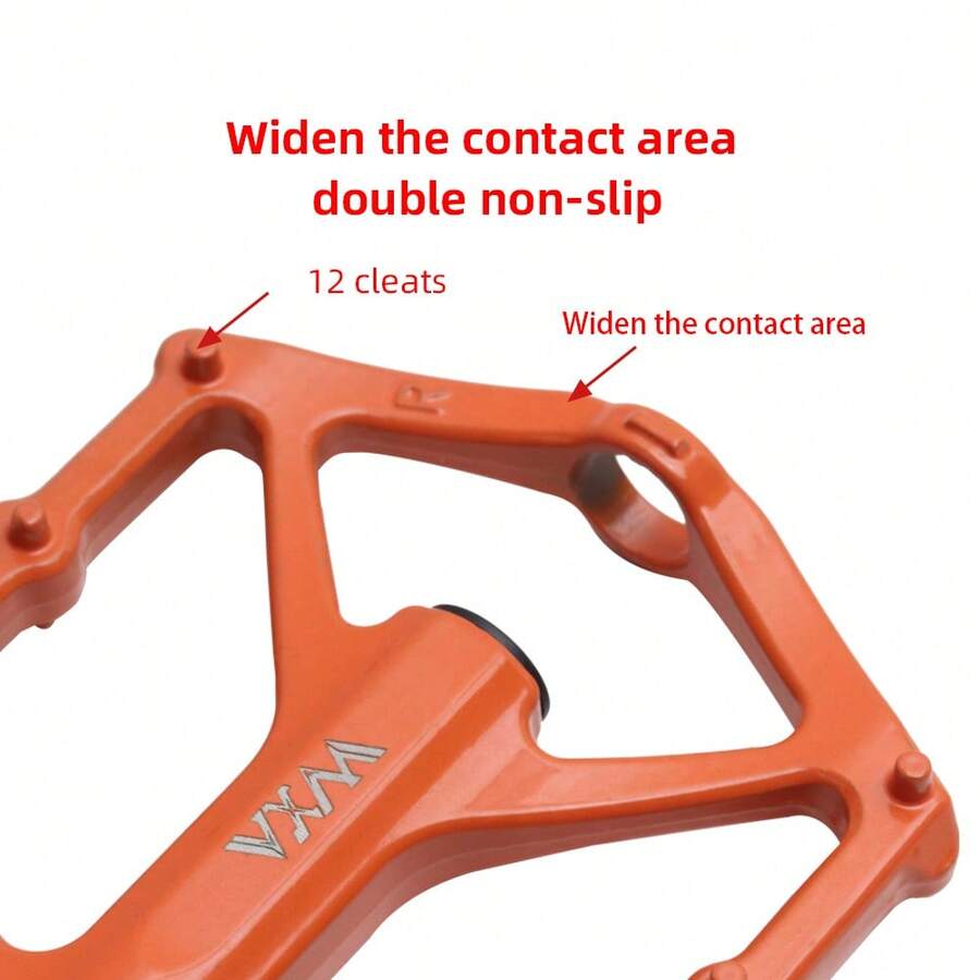Bicycle Pedals Aluminum Alloy Dual Bearing Spindle MTB AntiSlip Pedal