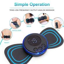 Smart EMS Mini Cervical Massage Patch Convenient Massager Home Electric Meridians Pulse Shoulder And Neck Massager - Multicolor - View 6