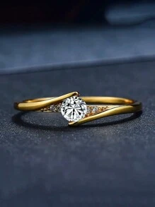 1 ST Elegante 925 Sterling Zilveren Cubic Zirconia Ringen Bruiloft Sieraden Voor Vrouwen Fijne Sieraden