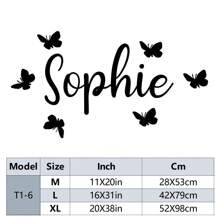 1 件 DIY 个性化定制名字蝴蝶墙贴、定制名字卡通汽车贴花 PVC 墙贴、墙艺术墙纸、客厅卧室墙贴、防水墙纸、自粘式、墙贴 PVC 墙艺术贴纸、现代时尚墙贴、墙贴家居装饰配件、派对礼物、结婚礼物 - 黑色 - 查看 41