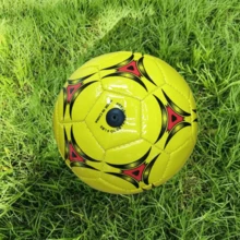 PVC Size 2 Printed Outdoor Sports Soccer Ball - Yellow - View 4
