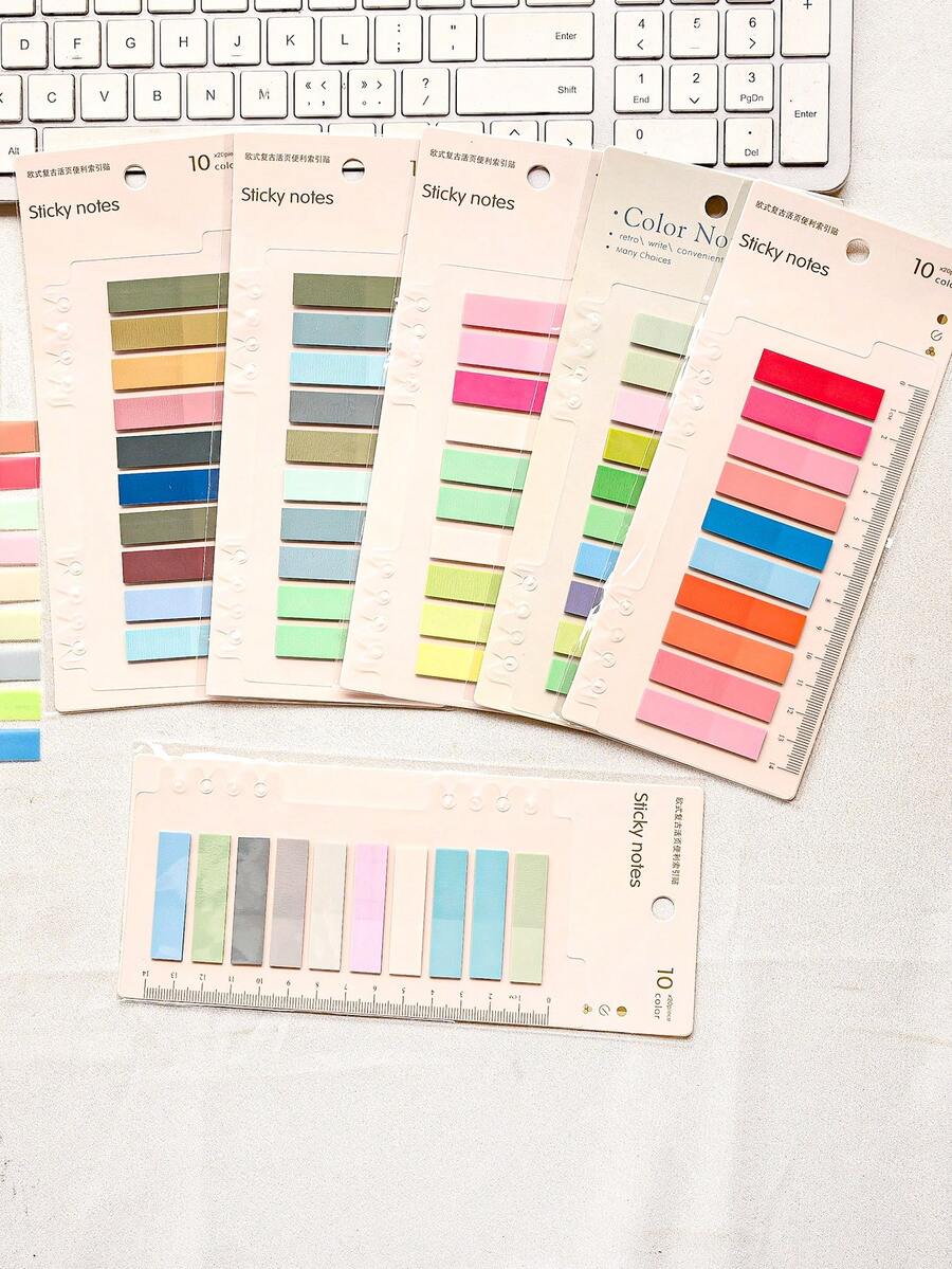 200 Sheets Of 1 Type Index Sticker Plastic Material Indicator Stickers