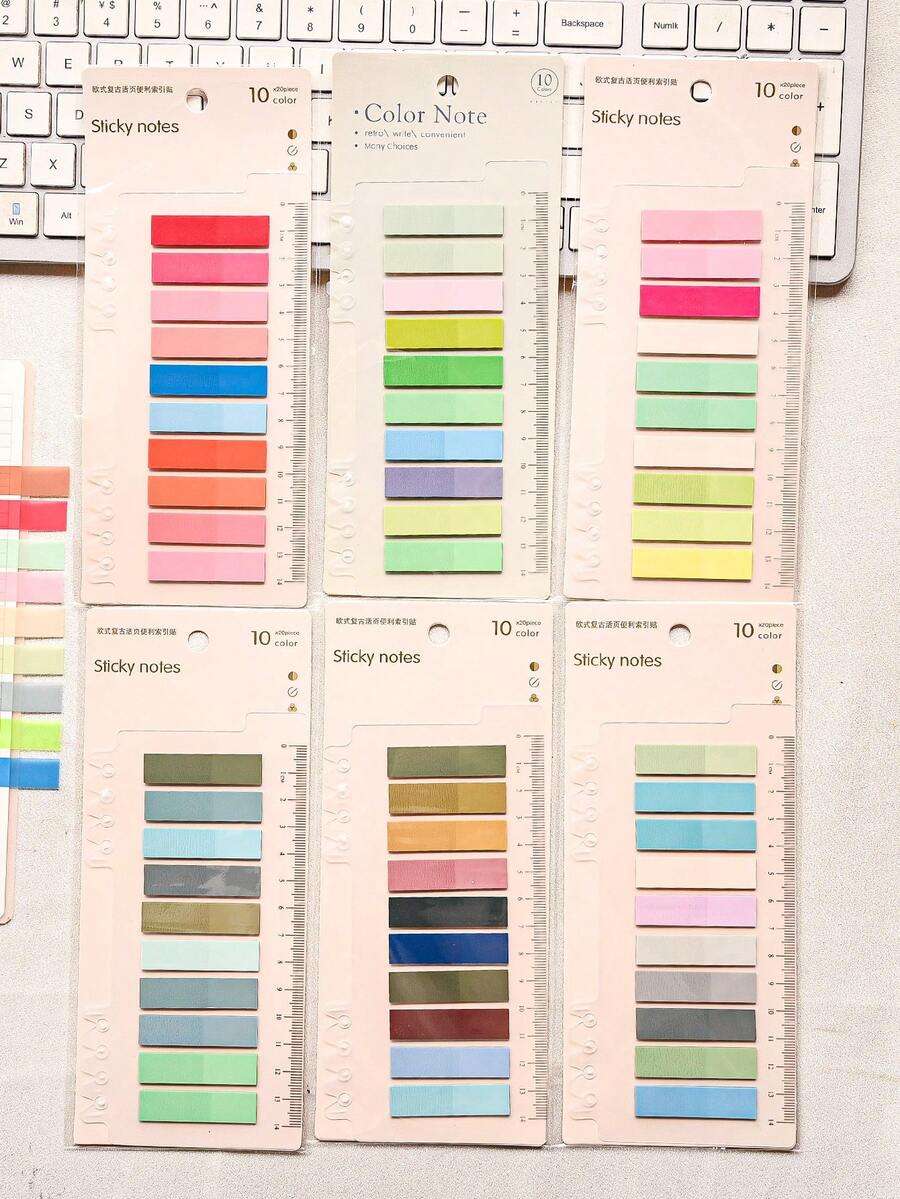 200 Sheets Of 1 Type Index Sticker Plastic Material Indicator Stickers