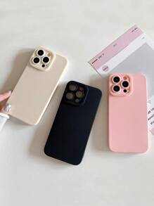 Bộ 3 ốp lưng điện thoại Dopamine trơn màu - Đen/Trắng/Hồng, có bảo vệ camera, tương thích với iPhone & Galaxy, chống nước, chống sốc, chống rơi vỡ và chống trầy xước. - Nhiều màu - Xem 8