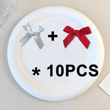 20 PCS Trang trí Giáng sinh Mini Bow Đồ trang trí Mặt dây chuyền, Đồ trang trí cây thông Noel - Nhiều màu - Xem 10