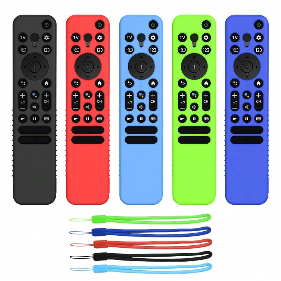 1 Vỏ bảo vệ bằng silicon mềm tương thích với điều khiển từ xa bằng giọng nói RMF-TX800U, RMF-TX900U, RMF-TX800C, RMF-TX800P, RMF-TX800T, phù hợp với TV dòng X85K/X90K/X93K/X94K/A80K/A90K 2022, nhiều màu sắc - Nhiều màu - Xem 1