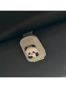 可爱熊猫多功能夹式眼镜架，汽车遮阳板太阳镜夹，收纳夹 - 均碼 - 查看 17