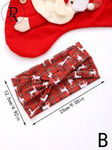 1 Băng đô hình chữ thập in họa tiết Giáng sinh, Băng đô thể thao chạy bộ co giãn dành cho nữ, Băng đô thể thao polyester dễ thương thanh lịch thường ngày dành cho Giáng sinh - Nhiều màu - Xem 5